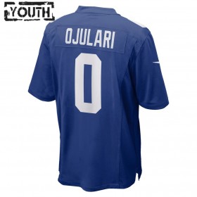 Kinder New York Giants Trikot Azeez Ojulari 0 Nike Royal 2021 NFL Draft
